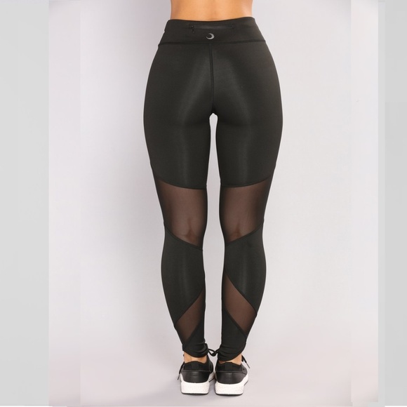 Black Mesh Leggins - Picture 3 of 9